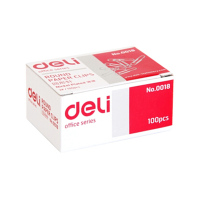 得力0018 金属回形针曲别针10小盒装