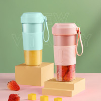 美的(Midea)布谷 榨汁机BG-JS12 便携式 网红充电迷你榨汁机 无线果汁机 料理机 随行杯 节日礼物 浅粉色