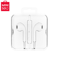 名创优品(MINISO)入耳式立体声线控耳机SP390运动音乐通话耳机适用苹果安卓(白色)