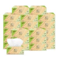 清风B338C3原木纯品盒装面巾纸 2层200抽