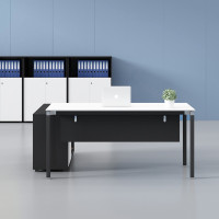 慧采云 办公家具老板桌办公桌简约现代总裁桌办公室主管桌大班台经理1.6m