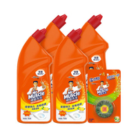 威猛先生(Mr Muscle) 深层净力洁厕啫哩(柠檬草香味)750g*4 yc