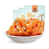 好巴食 休闲零食 低脂魔芋爽 香辣味145g*3袋 素毛肚魔芋丝辣条辣味小吃 约30小包