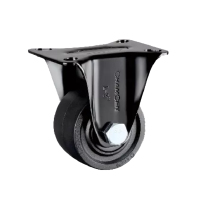 常成 L1-3寸固定黑色尼龙PA轮轻低重心定向轮 承重400KG 4个装/套 L1-2175-52D