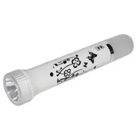 雅格(yage)YG-3870手电筒小型学生可爱强光家用充电led-清雅白(单位:件)