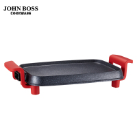 JOHNBOSS 电烤盘 HE-JG10 红色1500W多功能烹饪