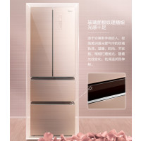 美的(Midea) 325WTGPM(Q) 法式多门冰箱 安第斯玫瑰金节能温湿精控养鲜冰箱