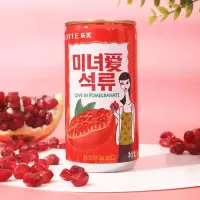 乐天lotte美女石榴汁180ml*15罐 X