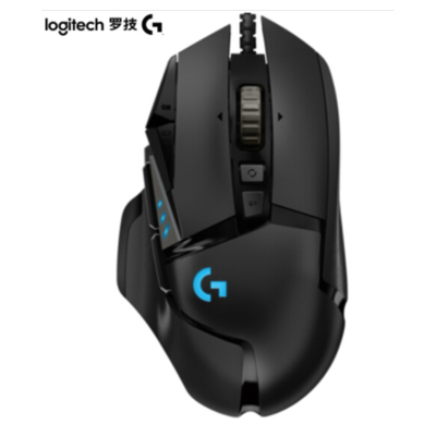 罗技(Logitech) G502 HERO主宰者有线鼠标 游戏鼠标 HERO引擎 RGB鼠标 电竞鼠标25600DPI