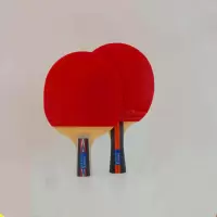 得丰 双面直 拍乒乓球拍 单副装