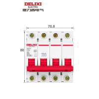 德力西电气漏电保护器空开带漏电保护开关断路器4P 63A 单位:个