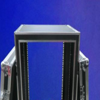 16U双层两门防震机柜音响功放机柜