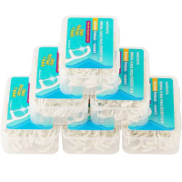 WATSONS扁平高压力牙线棒定制一次性牙线剔牙线扁线家庭装便携牙线棒50支一盒(5盒起拍)