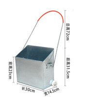 加厚环卫铁垃圾铲带轮铁簸箕户外保洁铁簸箕铁背斗环卫戳子
