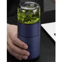 金穗慧采 茶水分离杯激光雕刻定制100个起订