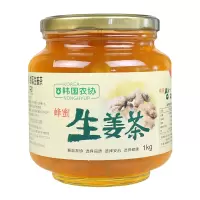 [进口]韩国农协蜂蜜生姜茶1kg休闲果味冲饮茶体寒果酱罐装