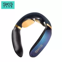 SKG 颈椎按摩器 时尚颈椎按摩仪 肩颈按摩器 颈椎经络电脉冲护颈仪 蓝牙控制款 K6炫彩墨绿