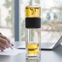 尚明 (samaDOYO) C'001 茶水分离双层玻璃随身水杯 238ml