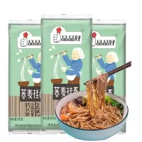 品品好荞麦面条苦荞挂面乔麦面宽细杂粮凉面500g*3袋