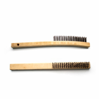 凯普森 钢丝刷不锈钢铜丝刷烧烤厨房清洁除锈核桃菩提文玩刷 D款大号钢丝刷黑丝