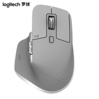罗技（Logitech）MX Master 3 无线连接 蓝牙鼠标 双模优联 带无线2.4G接收器 科技灰