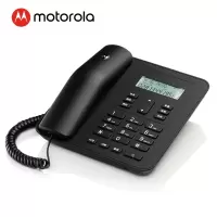 摩托罗拉(Motorola)电话机座机固定电话 办公家用 来电显示 免电池 大屏幕CT310C(黑色)