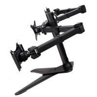 乐歌 D2T 三屏自带底座桌面架 电脑显示器旋转升降伸缩支架 1个