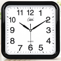 齐心(COMIX)康巴丝方形钟表静音挂钟