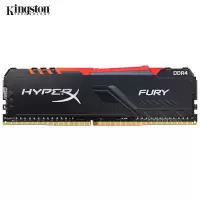金士顿(Kingston) DDR4 3200 16GB(8G×2)台式机内存条 RGB灯条 骇客神条 Fury(建行)