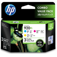 惠普(HP) E5Y50AA 920 XL 黄、红、青彩色墨盒套装 E5Y50AA