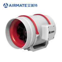 艾美特管道风机10寸静音卫生间排气扇厨房排风扇家用强力排油烟嵌入式抽风机DPT25-150A 单位:台