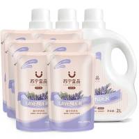 苏宁宜品深层洁净薰衣草洗衣液2L*3桶+500ML*6袋