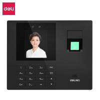 得力34521人脸考勤机指纹式打卡机面部识别公司企业员工上下班智能脸部识别考勤机异地云考勤机手指签到神器