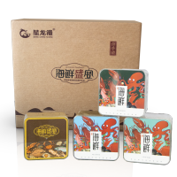 星龙港海鲜礼盒海之盛宴干海鲜礼盒臻品550g