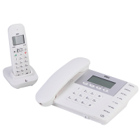 得力 798 无绳电话机子母电话机办公数字无绳挂壁式电话座机小分机