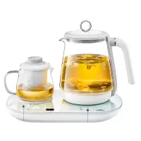 唯悟(wildwood)煮茶壶玻璃一体多功能电热茶壶煮茶器 小型 白色 F9