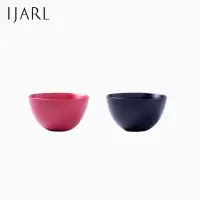 亿嘉IJARL 创意北欧简约陶瓷饭碗家用餐具饭碗网红可爱少女心纯色早餐碗巴克系列 巴克4.5英寸饭碗2只装(红色+黑色)