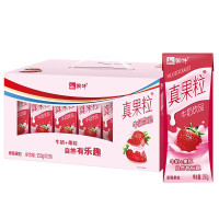 蒙牛(MENGNIU) 真果粒草莓果粒250g×12盒