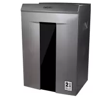 得力(deli) SE661 碎纸机 2级保密碎纸机 办公商用碎纸机 (金属灰)