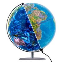 得力2187地球仪学生教学办公展示装饰办公室LED夜光星座地球仪高清星座仪地理摆件