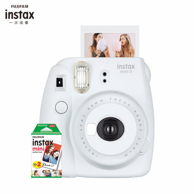 拍立得照相机一次成像照相机(INSTAX mini9 白色)