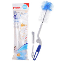 贝亲 奶瓶刷奶嘴刷 旋转尼龙刷