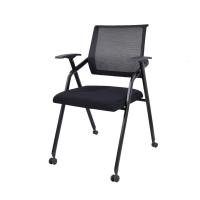 钱柜 培训椅培训室会议椅桌椅一体式学习椅透气网布折叠办公椅