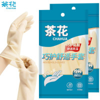 茶花 巧护舒适乳胶手套2双装224002