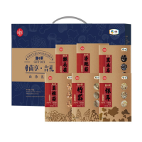 中粮时怡粮小买唯粹菌享吉礼菌菇礼盒370g银耳黑木耳杏鲍菇猴头菇竹荪干货食用菌组合大礼包