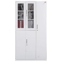 钱柜 更衣柜铁皮柜 员工柜储物柜铁皮衣柜子带锁 钢制 拆装白色