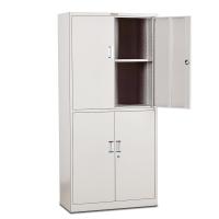 钱柜 钢制通双节文件柜铁皮柜资料柜办公柜带锁