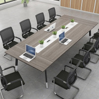 钱柜会议桌子 培训桌会客桌接待桌洽谈桌长条桌员工桌 办公桌开会桌长桌条形桌2400*1200*750