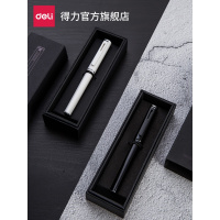 得力文具S668学生用钢笔成人书写书法小学生初学者女孩练字专用特细签名旋转吸墨不锈钢笔尖男孩书写工具