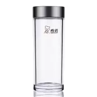 希诺（HEENOOR)塑料杯男女耐摔防漏水杯 XN-8041/8042/8043 新银白